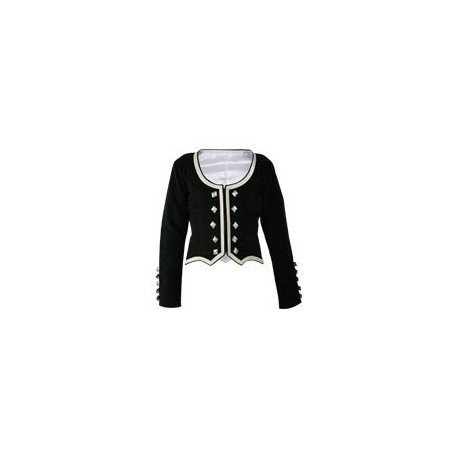 Black Velvet Highland Dance Jacket full sleeve