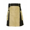 Great Modern Kilt with Khaki Apron  t