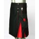 Scottish Hybrid Conquest Kilt Traditional Black & Read Fashion Tartan Kilt.