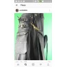 Scottish Active Men Utility Sports Black Leather Kilt