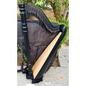 New 34 Strings Lever Harp Round pillar Round Back