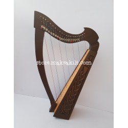 22 STRING CELTIC HARP RED WOOD WITH EXTRA STRING SET