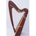 NEW 24 STRING CELTIC IRISH LEVER HARP MADE WITH ROSE WOOD