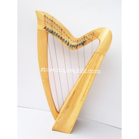22 STRING LEVER HARP CELTIC HARP MADE WITH PEACH WOOD