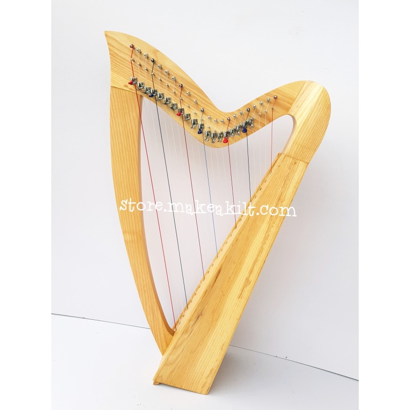 Celtic Harp Personalized New White Wood Oak Barrel Hoop Choose Size Finish 