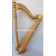 34 String Round Back Lever Harp Made With Ash wood