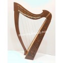 NEW 27 STRING CELTIC IRISH LEVER HARP MADE WITH ROSE  WOOD
