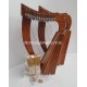 NEW 15 STRING CELTIC BABY HARP MADE ROSEWOOD WITH BELT