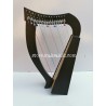 NEW 15 STRING CELTIC LEVER BABY HARP BLACK COLOR