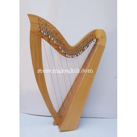 NEW 29 STRING CELTIC IRISH LEVER HARP MADE WITH ASH WOOD