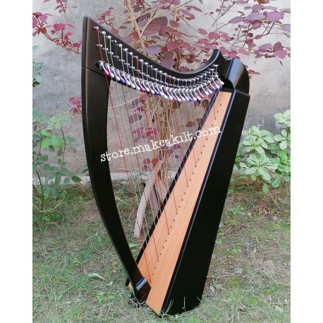 NEW 27 STRING CELTIC IRISH LEVER HARP  WITH FREE SHIPPING