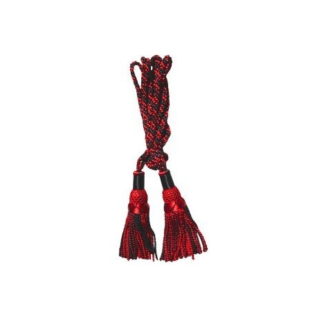 Black / Red Silk Bagpipe Cord