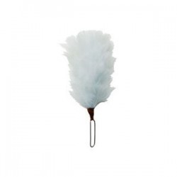 White 3 Inch Feather Hackle