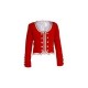 Bright Red Velvet Highland Dance Jacket full sleeve