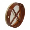 Bodhran, 14x3.5", Fixed, Rosewd, Cross"