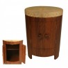 Drum Table with Shelving